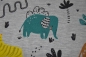 Preview: Jersey "Wild Animals" grau meliert